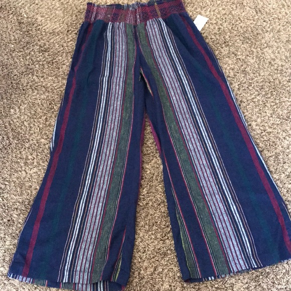 Indigo Rein Pants - Linen and Rayon slacks NWT